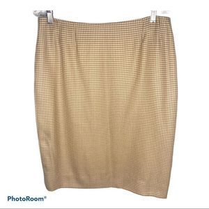 Bergdorf Goodman Bill Blass Houndstooth Skirt 14